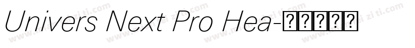 Univers Next Pro Hea字体转换